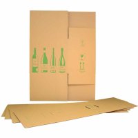 Flaschenkarton ECOLINE 12 Flaschen 0,75 L mit Gefache 420 x 305 x 368 mm