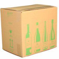 Flaschenkarton ECOLINE 12 Flaschen 0,75 L mit Gefache 420 x 305 x 368 mm