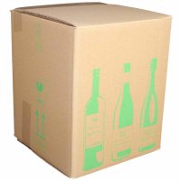 Flaschenkarton ECOLINE 9 Flaschen 0,75 L mit Gefache 316 x 305 x 368 mm