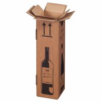 Flaschenkarton PREMIUM für 1 Flasche 0,75 - 1L mit...