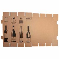 Flaschenkarton PREMIUM für 1 Flasche 0,75 - 1L mit...