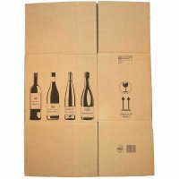 Flaschenkarton PREMIUM für 15 Flaschen 0,75 - 1L mit...
