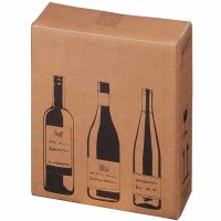 Flaschenkarton PREMIUM für 3 Flaschen 0,75 - 1L mit...