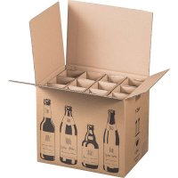 Flaschenkarton Bierkarton für 12 Flaschen 0,33 - 0,5...