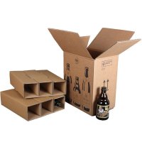 Flaschenkarton Bierkarton für 6 Flaschen 0,33 - 0,5...