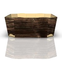 Schalen Holz für 125 g 109 x 79 x 35 mm