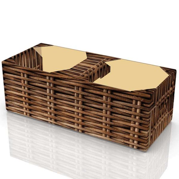Obst- und Gemüsekörbe Marché im Flechtkorb-Design für 1 kg Inhalt 259 x 109 x 89 mm