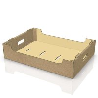 Steigen zum Transport und zur Lagerung von Obst und Gemüse für 1,5 kg Inhalt 375 x 274 x 83 mm