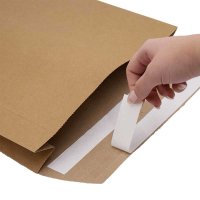 Papier Versandtaschen 350 x 250 x 50 mm Außenmaß mit Aufreißperforation
