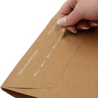 Papier Versandtaschen 350 x 250 x 50 mm Außenmaß mit Aufreißperforation