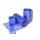 Schlauchfolie blau LDPE 200 mm x 200 m 100 my