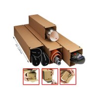 Versandhülsen 1-wellig 610 x 190 x 190 mm braun A1