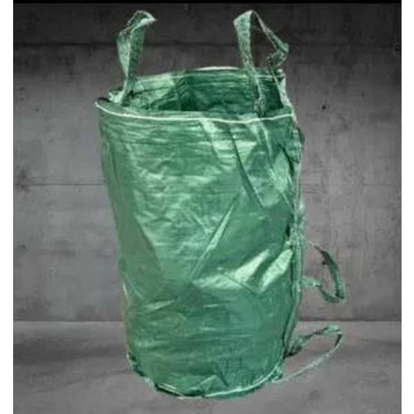 Gartenabfallsack Gartenbag aus PP Gewebe 55 x 85 cm 200 Liter rund grün