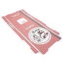 Pizzakarton extra hoch 220 x 220 x 40 mm rot weiß...