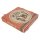 Pizzakarton extra hoch 260 x 260 x 40 mm rot braun gestreift