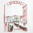 Pizzakarton extra hoch Venedig Gondeln 280 x 280 x 40 mm...