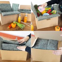 Faltkartons mit Vlies-Inlay 400 x 300 x 250 mm 30 Liter