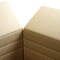 Faltkartons braun 2-wellig 715 x 360 x 425-526 mm