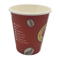 200 Stück Coffee-to-go Kaffeebecher Pappbecher 200 ml 8oz