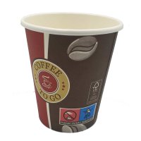 200 Stück Coffee-to-go Kaffeebecher Pappbecher 200 ml 8oz