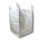 Big Bags 90 x 90 x 110 cm unbeschichtet mit Schürze und Hebeschlaufen Polypropylen 1000 kg SF 5:1 weiß