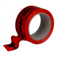Klebeband PP Vorsicht Glas 50 mm x 66 m low noise...