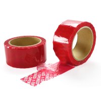 PET Sicherheitsklebeband rot 50 mm x 50 m Stärke...