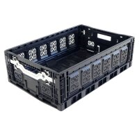 Klappboxen 600 x 400 x 230 mm schwarz durchbrochen...