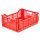 Klappboxen 400 x 300 x 150 mm rot durchbrochen Handgriffe
