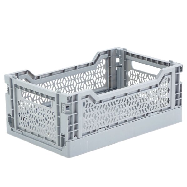 Klappboxen Minibox 270 x 170 x 110 mm grau durchbrochen Handgriffe