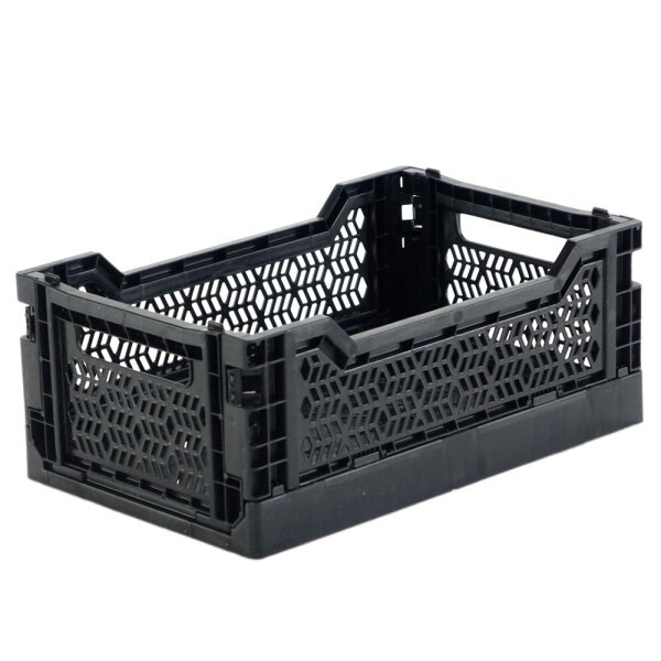 Klappboxen Minibox 270 x 170 x 110 mm schwarz durchbrochen Handgriffe