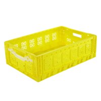 Klappboxen 600 x 400 x 180 mm gelb durchbrochen...