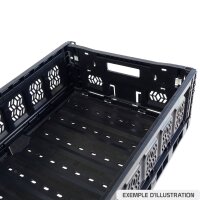 Klappboxen 600 x 400 x 180 mm anthrazit durchbrochen Handgriffe