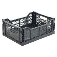 Klappboxen 400 x 300 x 150 mm anthrazit durchbrochen...