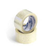 PP Klebeband 50 mm x 66 lfm transparent Stärke 28 my