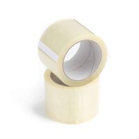 PP Klebeband 75 mm x 66 m transparent 28 my leise abrollend